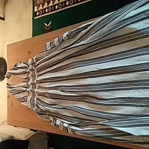 Urban outfitters, color grey and white halter dress